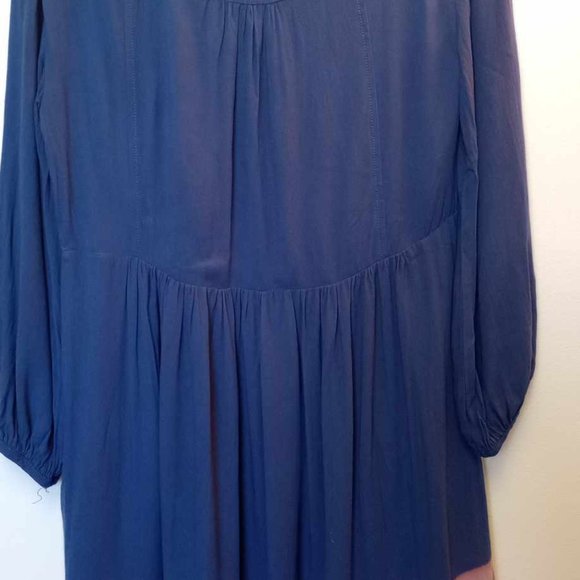 Anthropologie Holding Horses blue and pink dip dye dress size 4 Pullover peasant - Picture 5 of 6